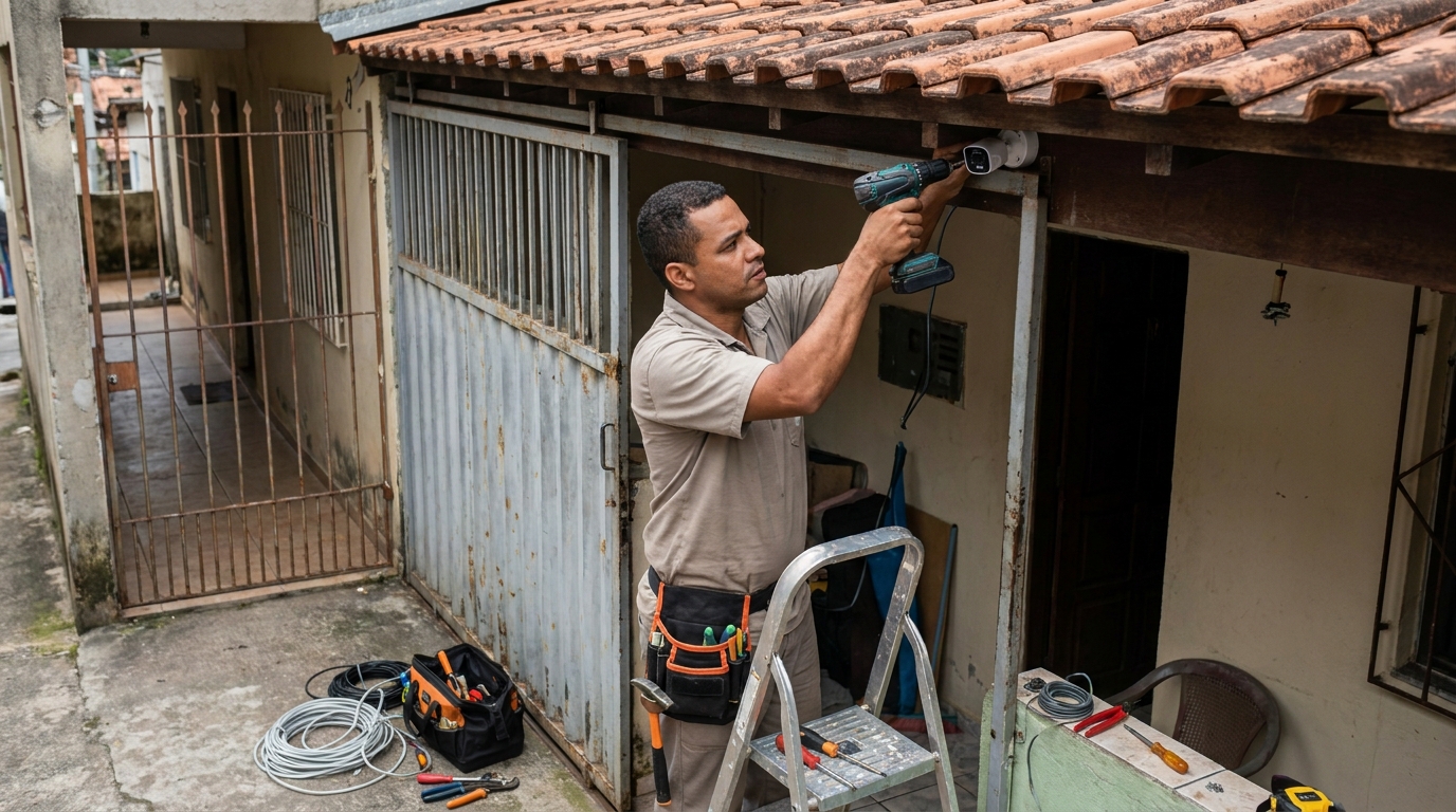 Instalação de Câmera Residencial em Taubaté‑SP