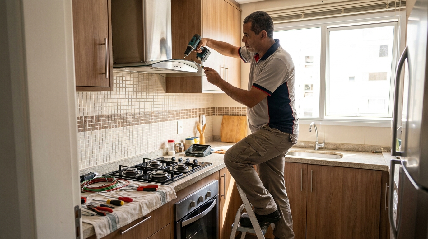 Instalação de Exaustor em Belém, Taubaté‑SP