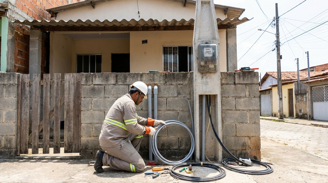 Instalação de Poste Padrão em Taubaté‑SP